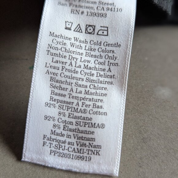 Everlane The Supima® Form Spaghetti Strap Cami | M / Black - Picture 10 of 16